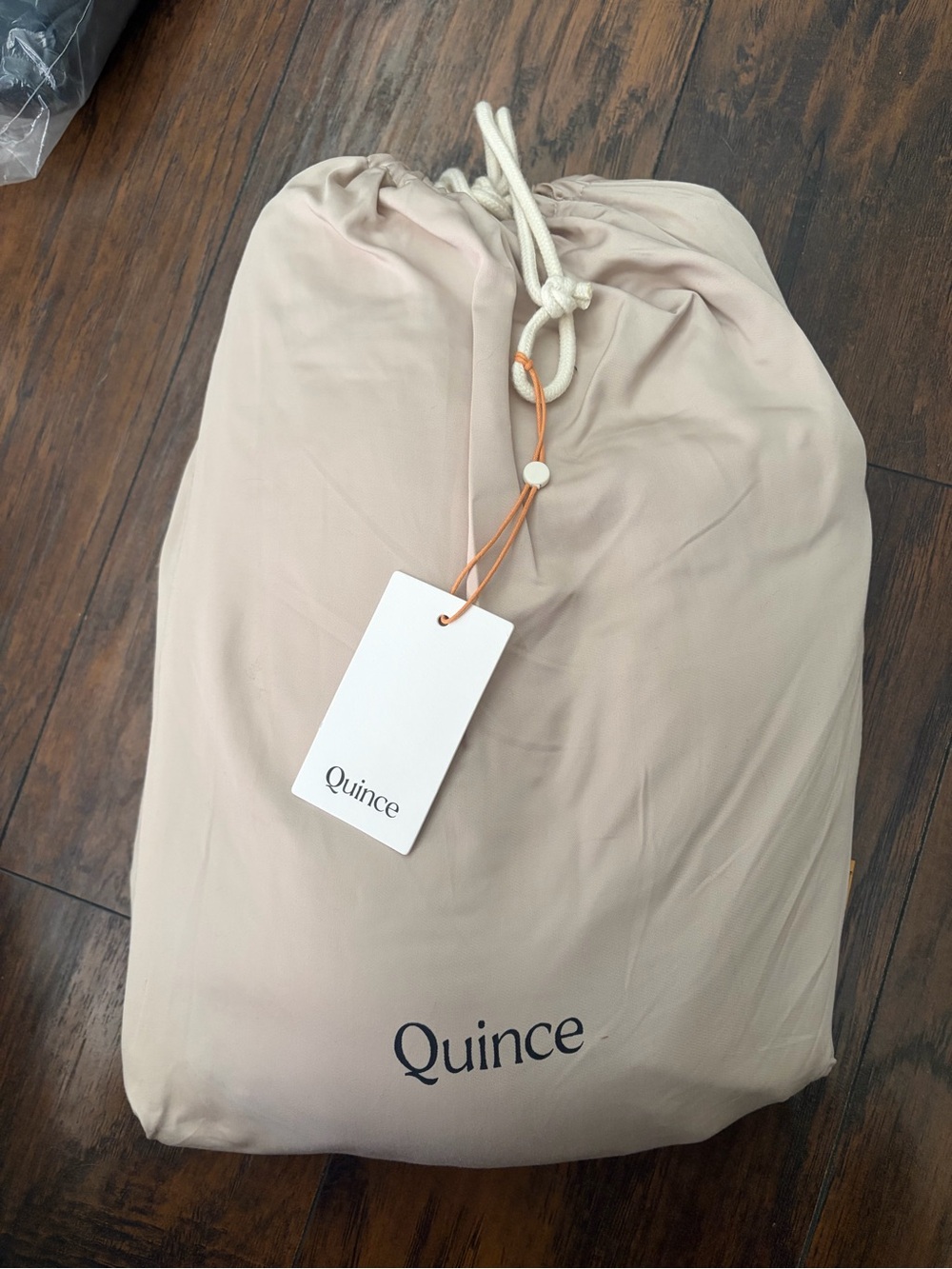 Quince King/CaliKing Bamboo Duvet Cover With Shams In Sand-NEW - Picture 4 of 4